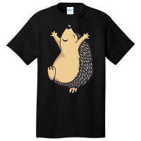 Funny Dancing Hedgehog Basic T-shirt | Artistshot