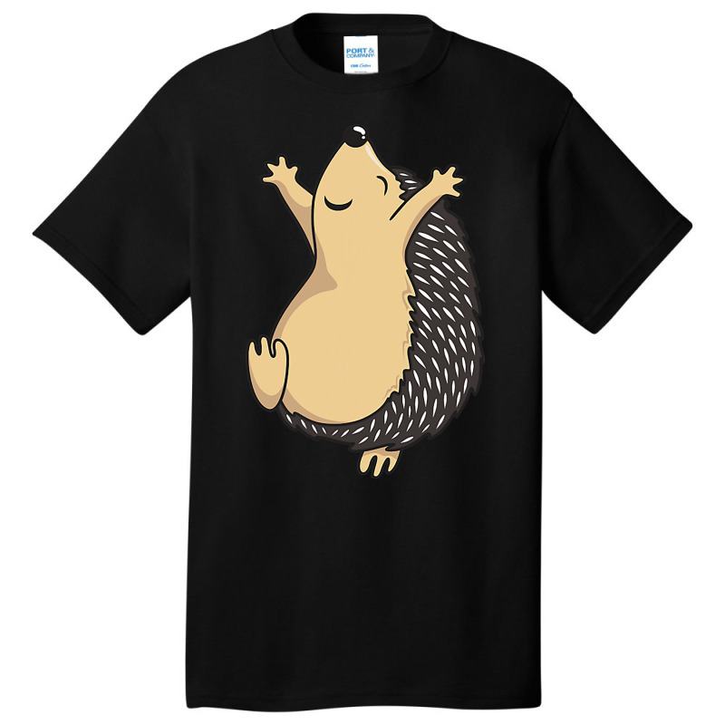 Funny Dancing Hedgehog Basic T-shirt by RenaHetrick | Artistshot