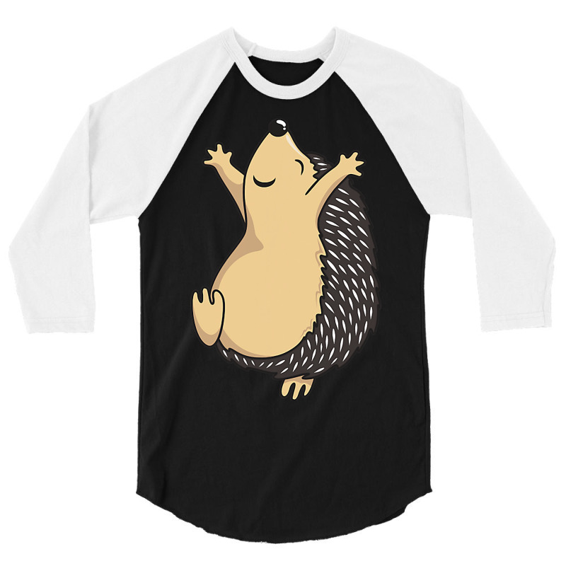 Funny Dancing Hedgehog 3/4 Sleeve Shirt by RenaHetrick | Artistshot