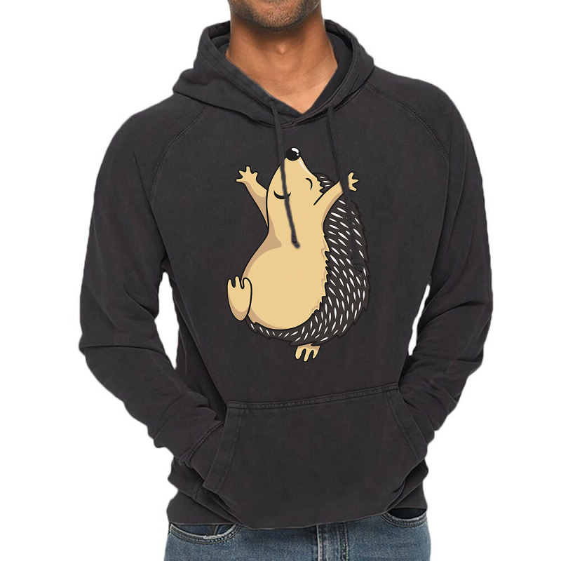 Funny Dancing Hedgehog Vintage Hoodie by RenaHetrick | Artistshot