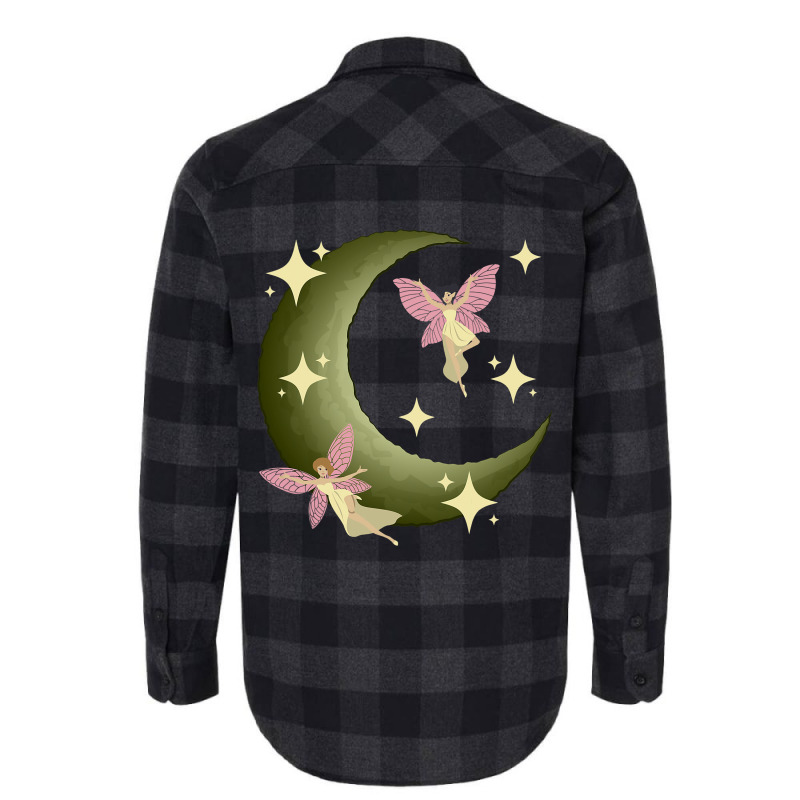 Fairycore Aesthetic Fairy Core Grunge Crescent Moo Flannel Shirt | Artistshot