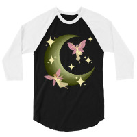 Fairycore Aesthetic Fairy Core Grunge Crescent Moo 3/4 Sleeve Shirt | Artistshot