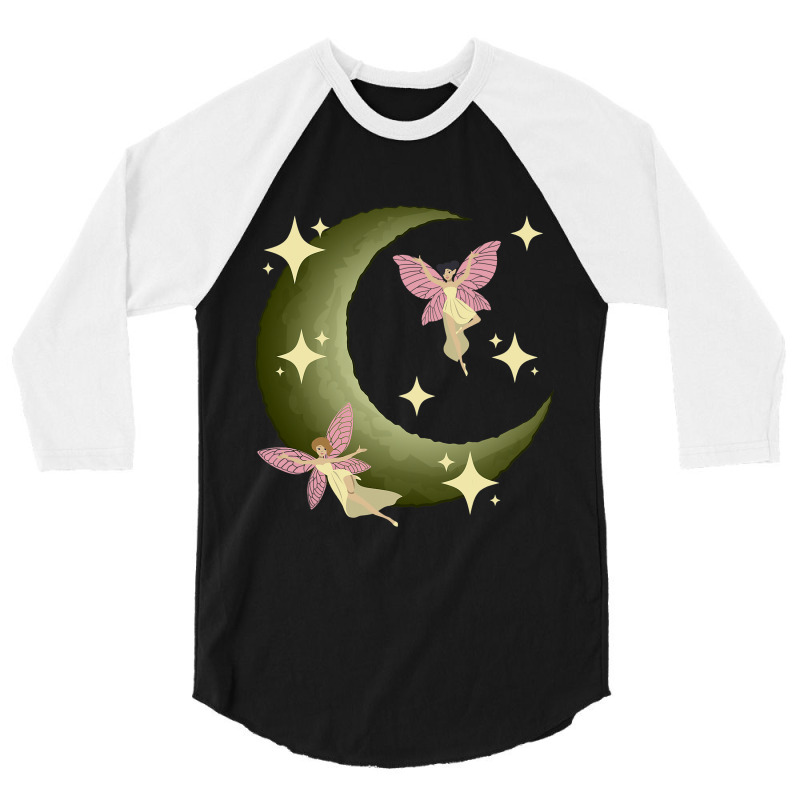 Fairycore Aesthetic Fairy Core Grunge Crescent Moo 3/4 Sleeve Shirt | Artistshot