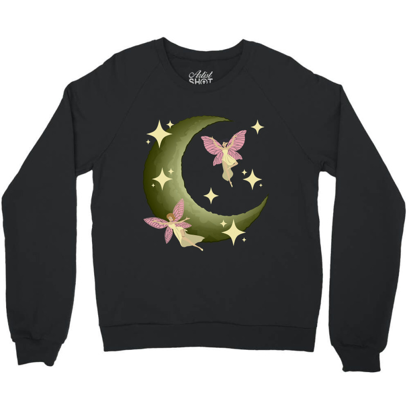 Fairycore Aesthetic Fairy Core Grunge Crescent Moo Crewneck Sweatshirt | Artistshot