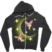 Fairycore Aesthetic Fairy Core Grunge Crescent Moo Zipper Hoodie | Artistshot