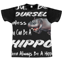 Funny Hippo Zoo Animal Lover Cool Happy Hippopotam Graphic T-shirt | Artistshot