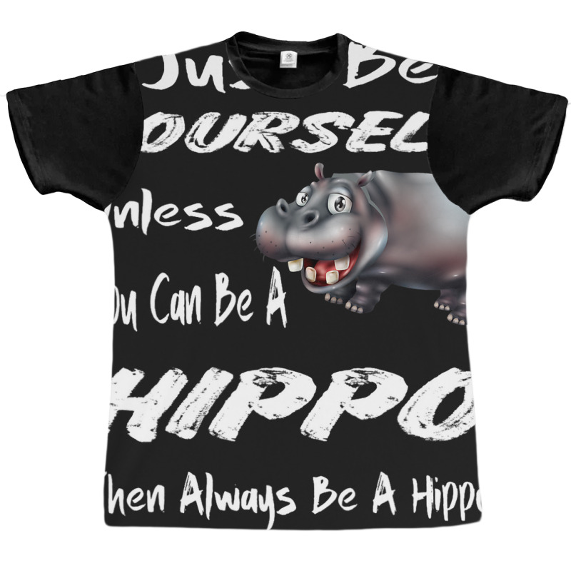 Funny Hippo Zoo Animal Lover Cool Happy Hippopotam Graphic T-shirt | Artistshot