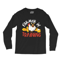 Farmer In Training Chicken For Kids Long Sleeve Shirts | Artistshot