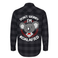 Funny Koala Text Design Dad Joke Pun Cute Funny An Flannel Shirt | Artistshot