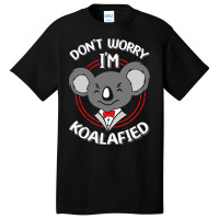 Funny Koala Text Design Dad Joke Pun Cute Funny An Basic T-shirt | Artistshot