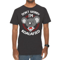 Funny Koala Text Design Dad Joke Pun Cute Funny An Vintage T-shirt | Artistshot