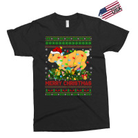 Funny Xmas Lighting Tree Santa Ugly Hare Christmas Exclusive T-shirt | Artistshot