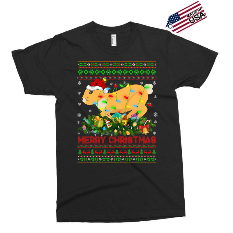 Funny Xmas Lighting Tree Santa Ugly Hare Christmas Exclusive T-shirt | Artistshot