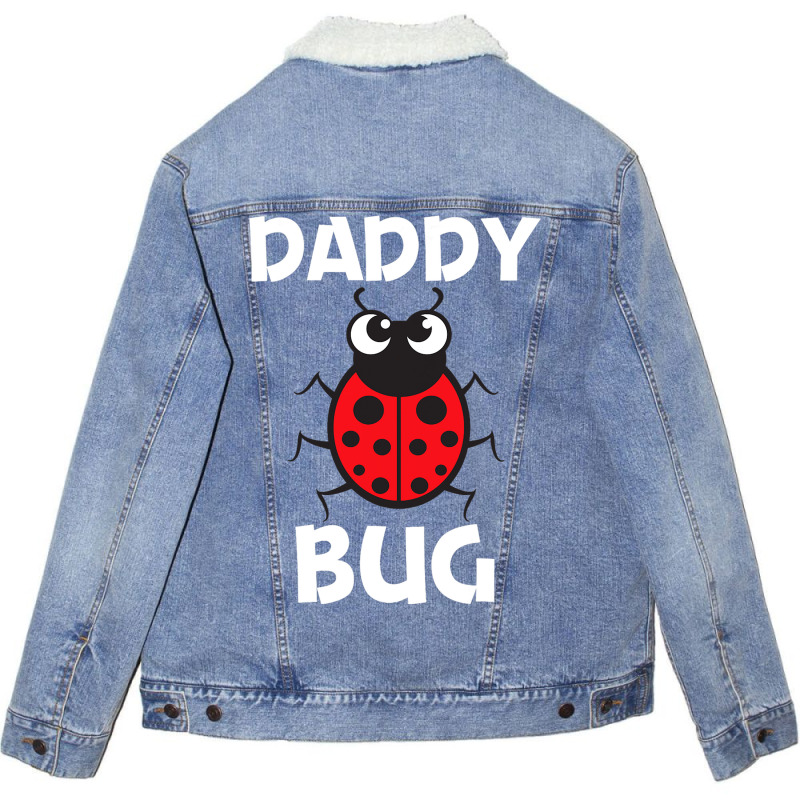 Funny Ladybug For Dad Father Ladybird Beetle Insec Unisex Sherpa-lined Denim Jacket | Artistshot