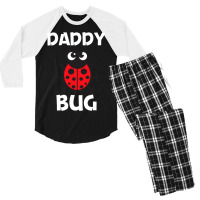 Funny Ladybug For Dad Father Ladybird Beetle Insec Men's 3/4 Sleeve Pajama Set | Artistshot