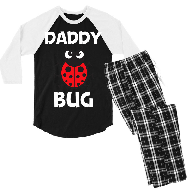 Funny Ladybug For Dad Father Ladybird Beetle Insec Men's 3/4 Sleeve Pajama Set | Artistshot