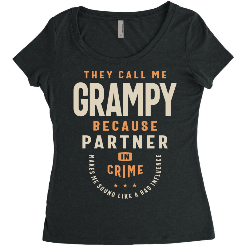 Grampy: The Mischievous Sidekick Women's Triblend Scoop T-shirt by cidolopez | Artistshot