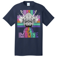 Womens Imagine Magical And Mythical Fantasy Dragons Character Videogam Basic T-shirt | Artistshot