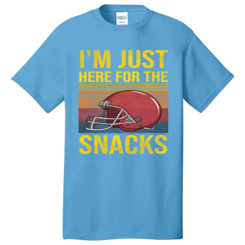 Im Just Here For The Snacks Women Football Gameday Basic T-shirt by pester | Artistshot