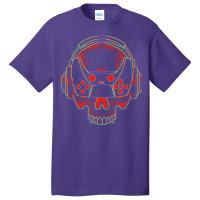 Skull Gamer Basic T-shirt | Artistshot