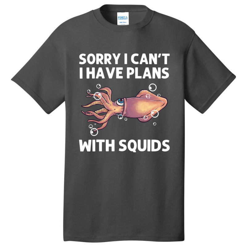 Funny Squid Gift For Men Women Giant Squid Octopus Tentacles Basic T-shirt by pester | Artistshot