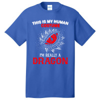 This Is My Human Costume Im Really A Dragon Halloween 376 Basic T-shirt | Artistshot