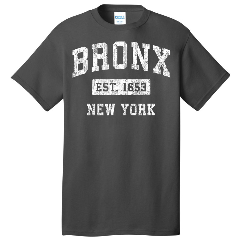 Bronx New York Ny Vintage Established Sports Design , Best Gift, Costu Basic T-shirt | Artistshot