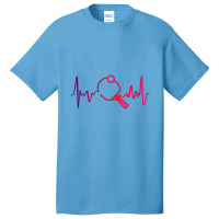 Cool Ping Pong Shirt   Heartbeat Table Tennis Tee Basic T-shirt | Artistshot