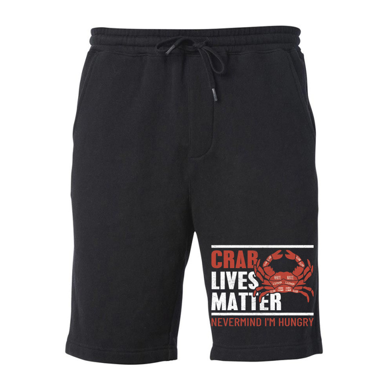 Crab Lives Matter 2dungeness Crab Boil Seafood Fun Fleece Short | Artistshot