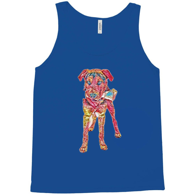 A Large Mixed Breed Dog With Tank Top | Artistshot