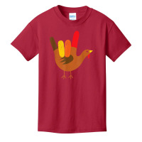 American Sign Language I Love You Thanksgiving Turkey Tshirt Basic Youth T-shirt | Artistshot