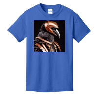 A Raven Wearing Copper, Armour And Helm Basic Youth T-shirt | Artistshot