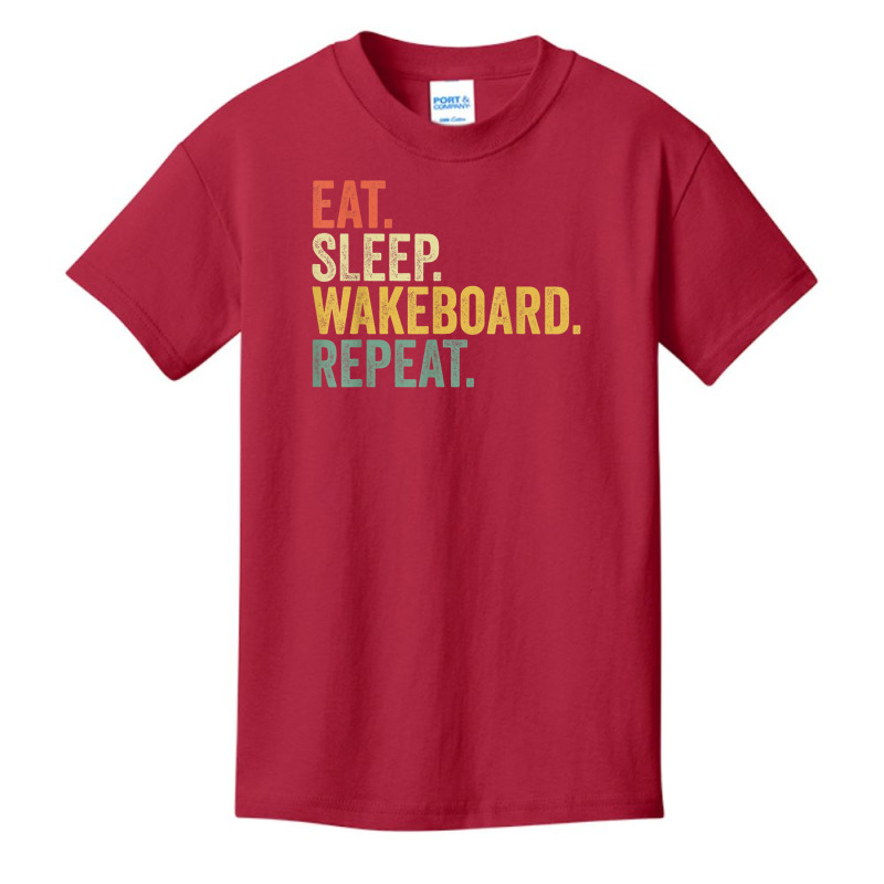 Eat Sleep Wakeboard Repeat Funny Wakeboard Lover Men Women T Shirt Basic Youth T-shirt | Artistshot