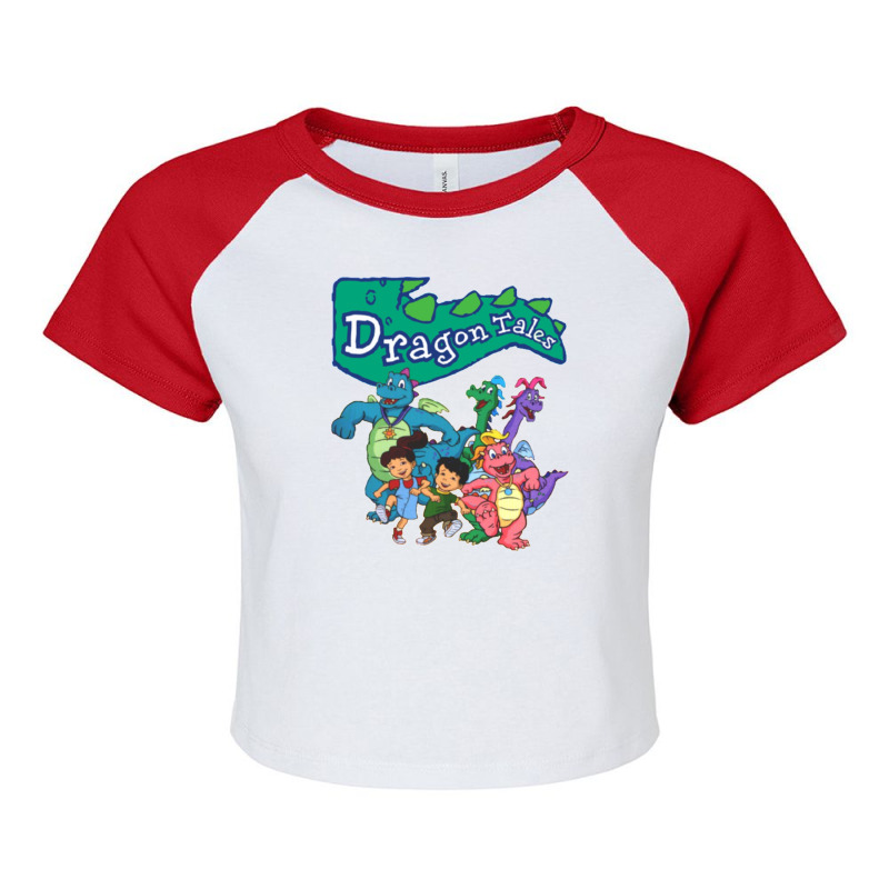 Dragon Tales Graphic Raglan Crop Top by WayneBolton | Artistshot