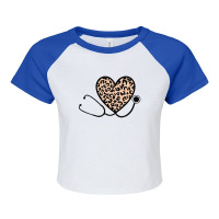 Leopard Stethoscope Cute Nurse Life Rn Registered Nurse Raglan Crop Top | Artistshot