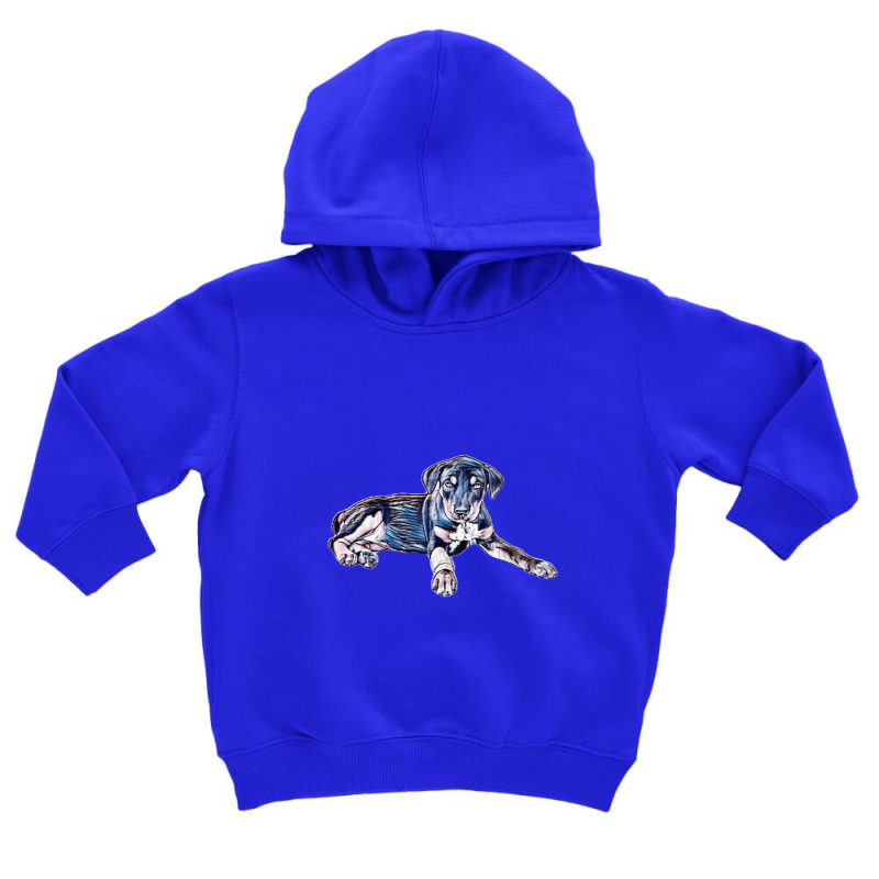 A Mixed Breed Puppy Laying Do Toddler Hoodie | Artistshot