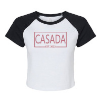 Casada Est. 2022, Married Woman Latina Spanish Wife Wedding T Shirt Raglan Crop Top | Artistshot