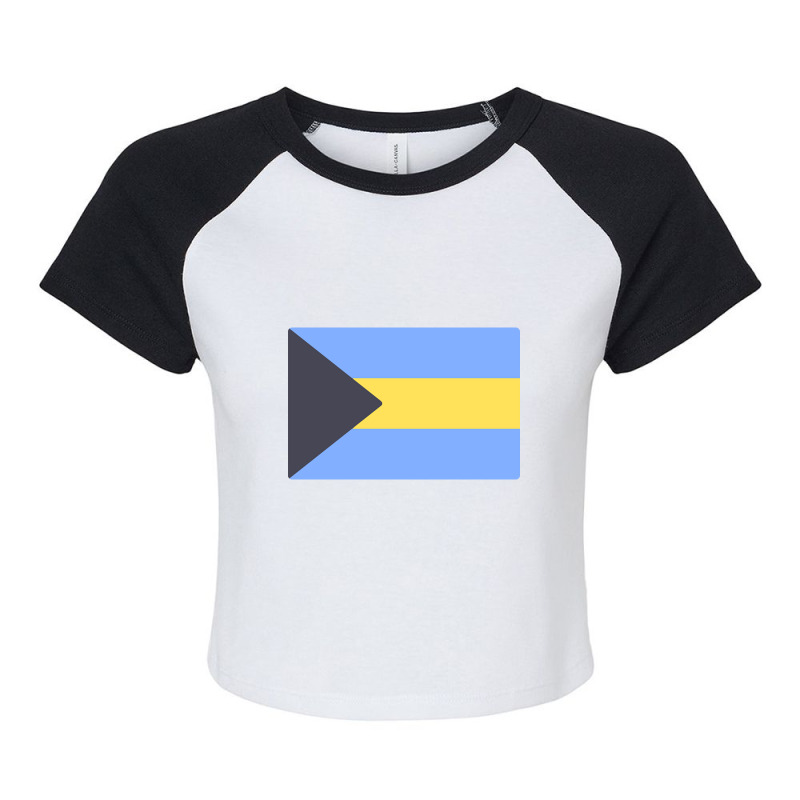 Limited Edition Flag Of Bahamas Raglan Crop Top by Rios Arevalo | Artistshot