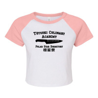 Totsuki Culinary Academy   Polar Star Dormitory Raglan Crop Top | Artistshot