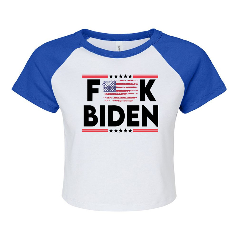 Biden Fk Biggest Idiot Democrats Ever Nominated     Love Raglan Crop Top by lenainplongo2 | Artistshot