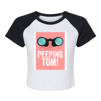 Cinema Obscura Series   Back To The Future   Peeping Tom Raglan Crop Top | Artistshot