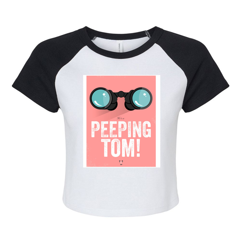 Cinema Obscura Series   Back To The Future   Peeping Tom Raglan Crop Top by toufieenteksd | Artistshot