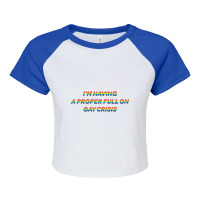 Limited Edition Heartstopper Quote-5yehh Raglan Crop Top | Artistshot