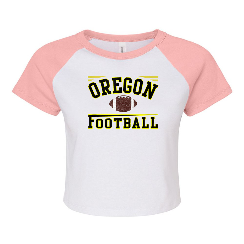 Oregon Football Fan Straight Outta Eugene Vintage Raglan Crop Top by ScottArtist | Artistshot