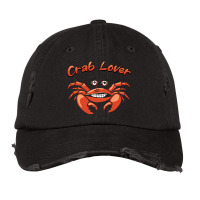 Crab Lover Bucket Of Crabs Seafood Crustacean Legs Vintage Cap | Artistshot