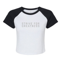 Strive For Greatness 1 Boy Raglan Crop Top | Artistshot