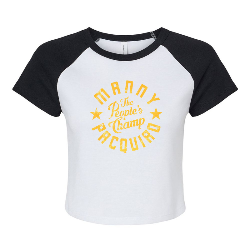 Manny The People Champ Pacquiao Raglan Crop Top by adwoaafredyy | Artistshot