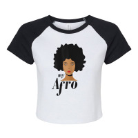 Womens Womens Afro Latina L Black Memorial Day L Pride Raglan Crop Top | Artistshot