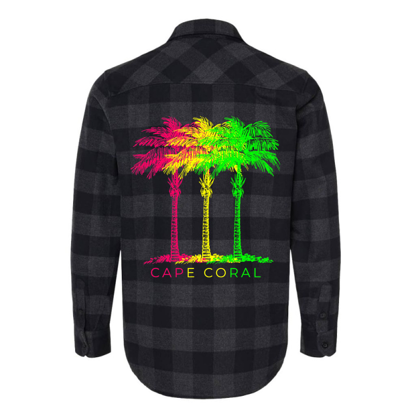 Cape Coral Florida And Palm Trees Flannel Shirt | Artistshot