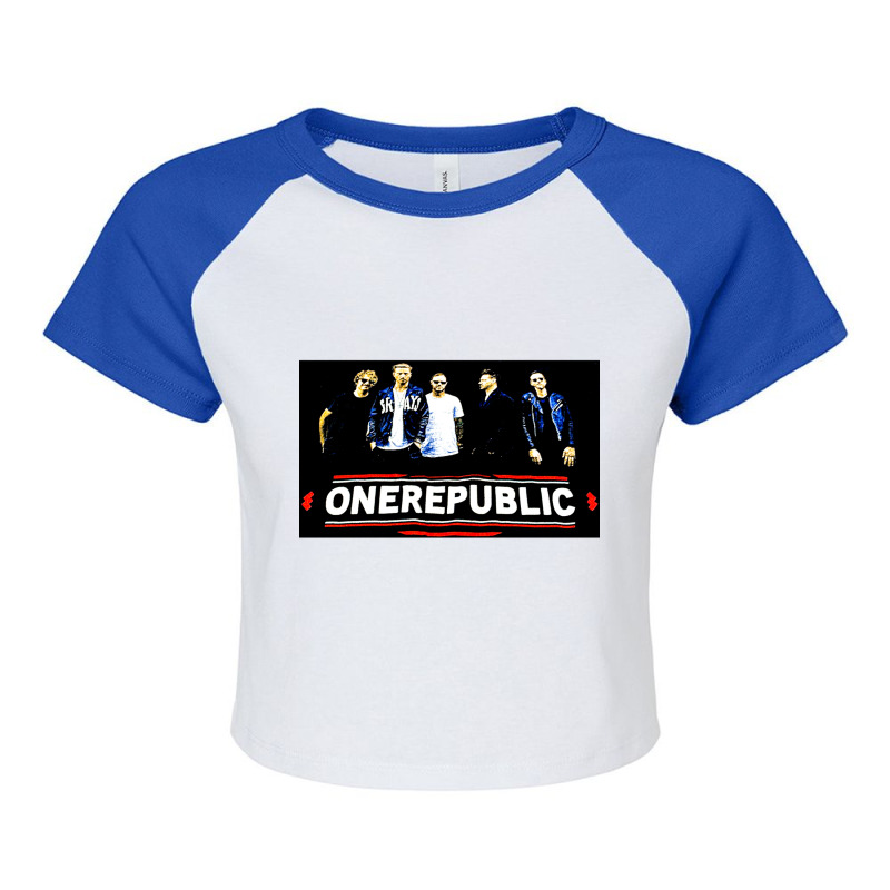 One Republic, One, Republic, One Republic Vintage, One Republic Art, O Raglan Crop Top | Artistshot